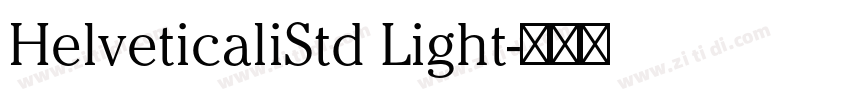 HelveticaliStd Light字体转换